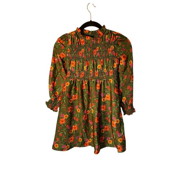 Zack kids by Zac Posen girls long sleeve smocked dress size 6 - Picture 2 of 4